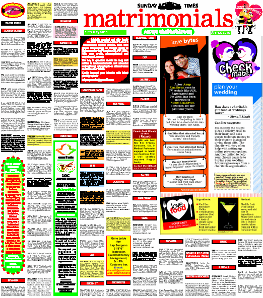 Times of India-Classified-Matrimonial-Ad-Booking-Online-Through-releaseMyAd