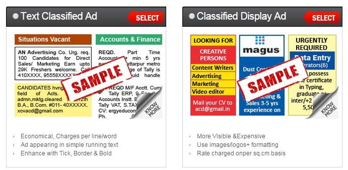 Examples Of Classified Advertisements