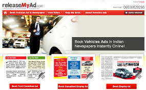 Book Vehicles Classifieds Instantly Online at releaseMyAd