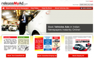 Book Vehicles Classified Ads Instantly Online at releaseMyAd