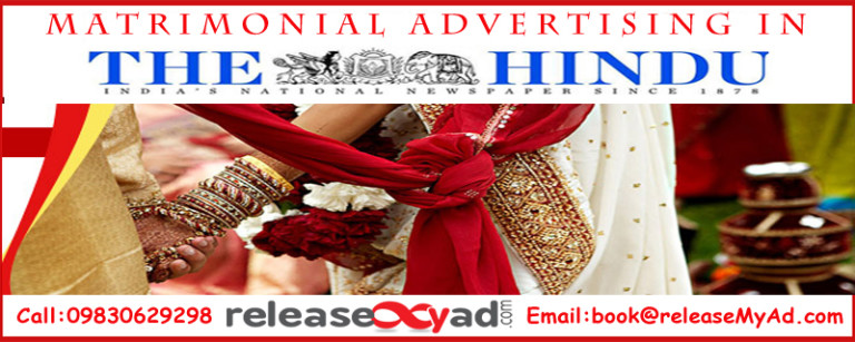 Hindu Matrimonial Classified Ad Booking Now Online Releasemyad Releasemyad Blog
