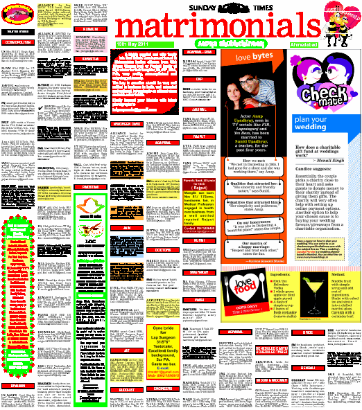 Times-Of-India-Matrimonial-Classified