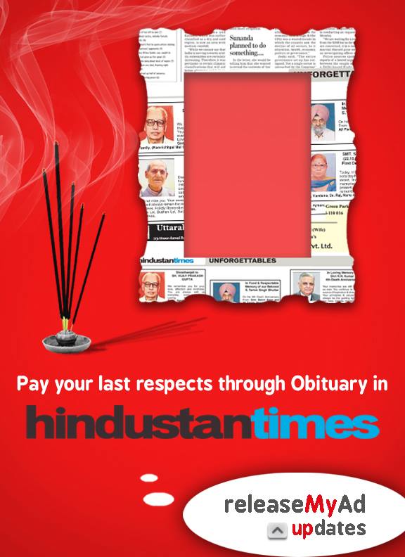 hindustan-times-obituary-ad-booking-releasemyad