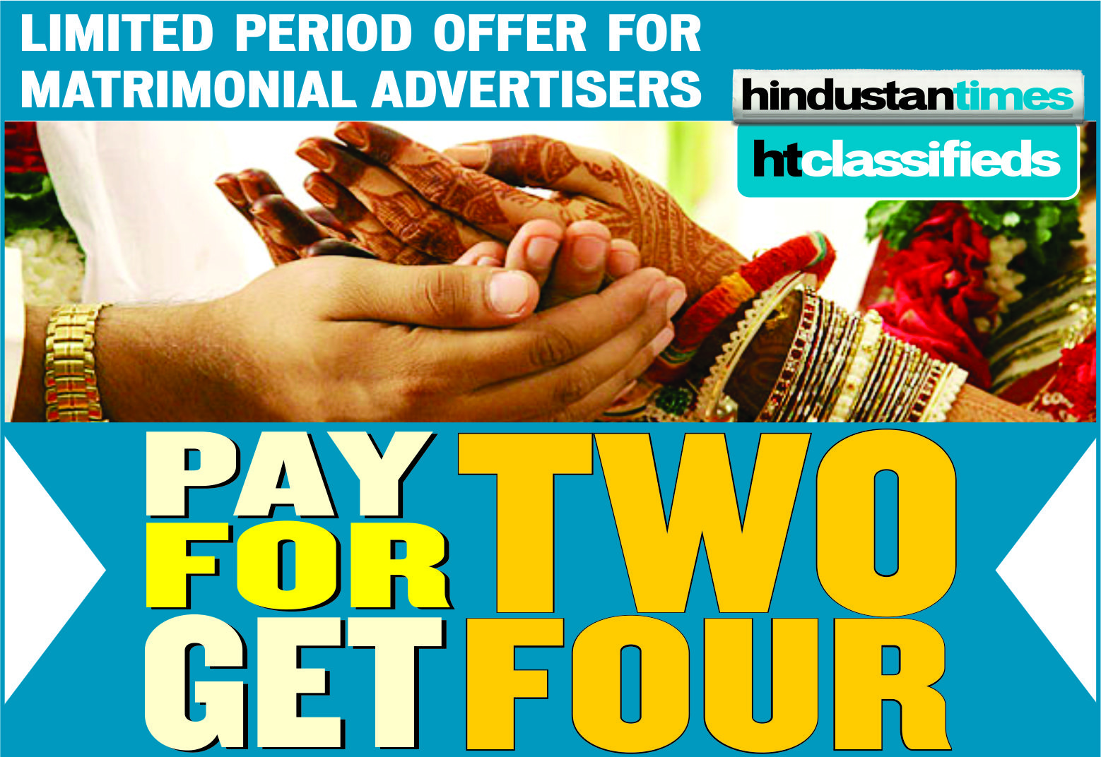 Avail Limited Hindustan Times Matrimonial Ad Offers Only At Releasemyad Releasemyad Blog