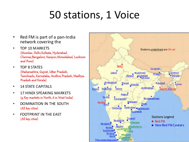 red fm location map