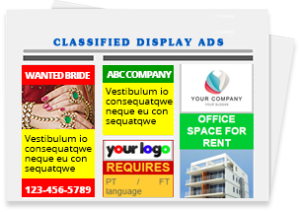 Display Classified Ads Examples