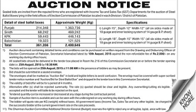 Auction Notice Advertisement