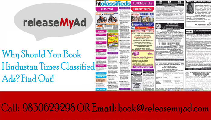 Find The reasons To Book Classified Ads in Hindustan Newspaper ...