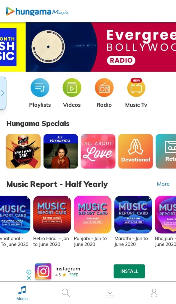 Advertise on Hungama App