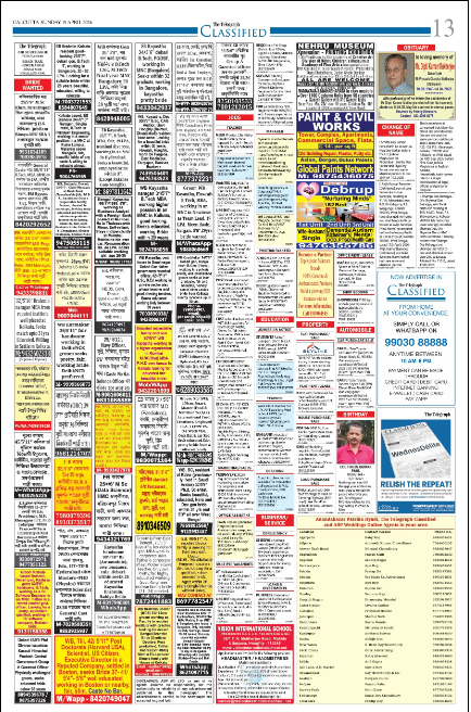 Obituary Ad in Telegraph