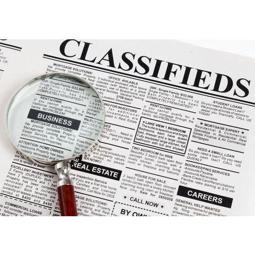 Newspaper Classified Ad
