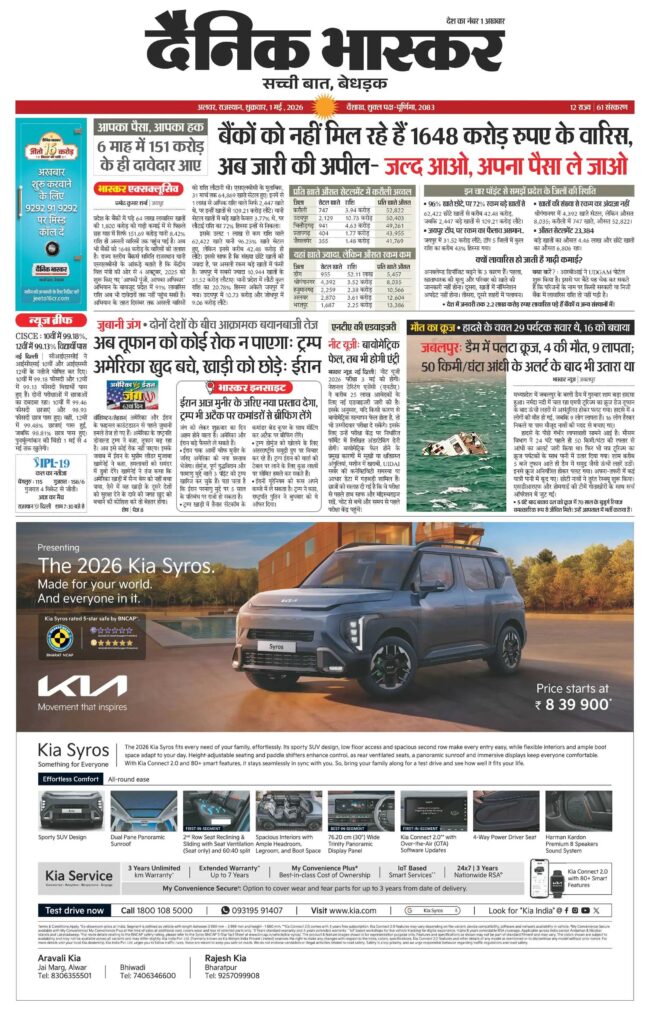 Dainik Bhaskar Ad